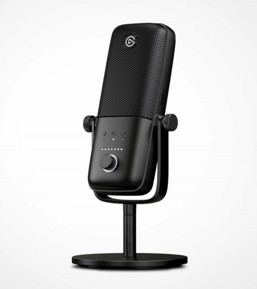 Elgato Wave 3 | Premium Condenser Mic & Mixer | Cardioid Pattern