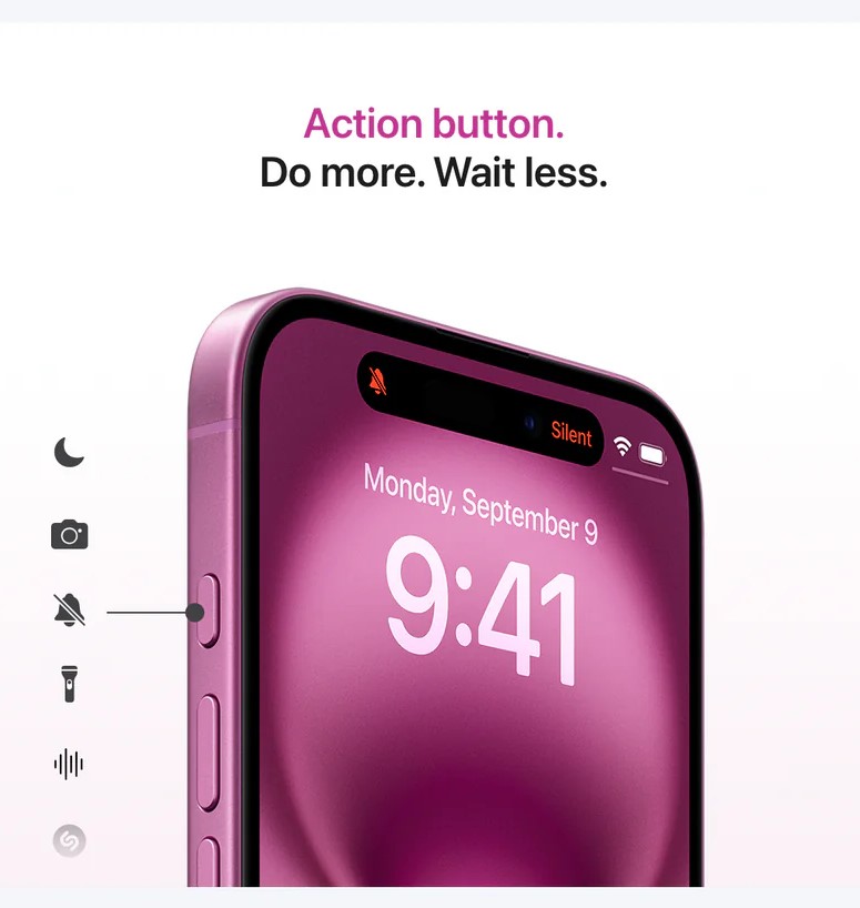 iPhone 16 controls